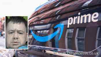 Thief sent Amazon delivery driver flying into bush as he brazenly made-off with his van