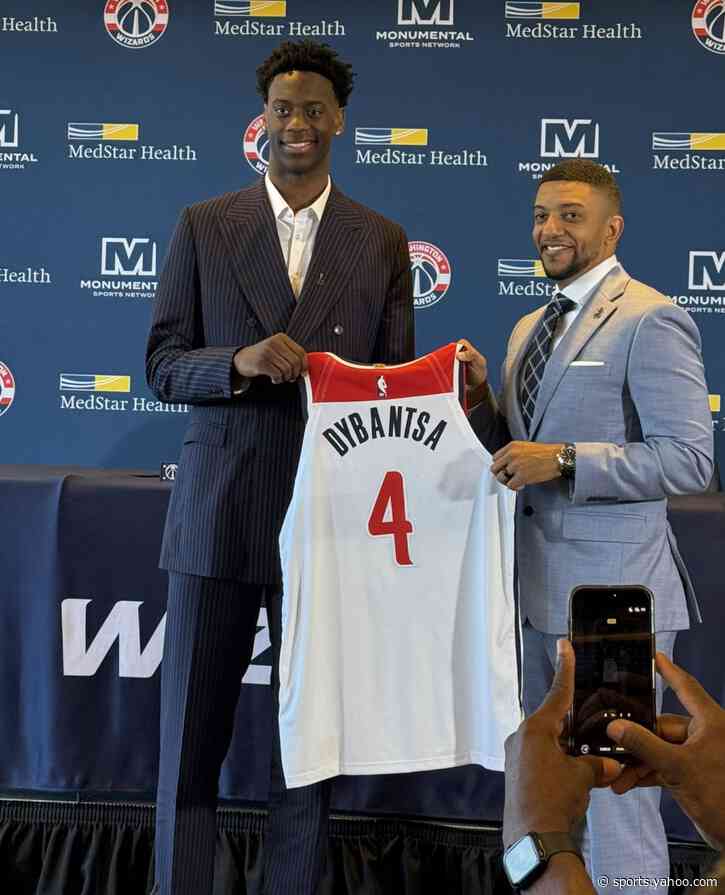 AJ Dybantsa will wear No. 4 with the Wizards