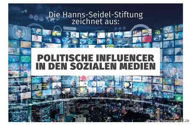 Hanns-Seidel-Stiftung schreibt Medienpreis für (außen-)politische Influencer aus / Dotierung 6.000 Euro, neu ist die Kategorie "von Prittwitz und Gaffron-Preis"