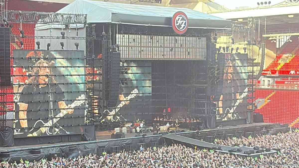Foo Fighters' subtle Liverpool tribute spotted moments into Anfield gig