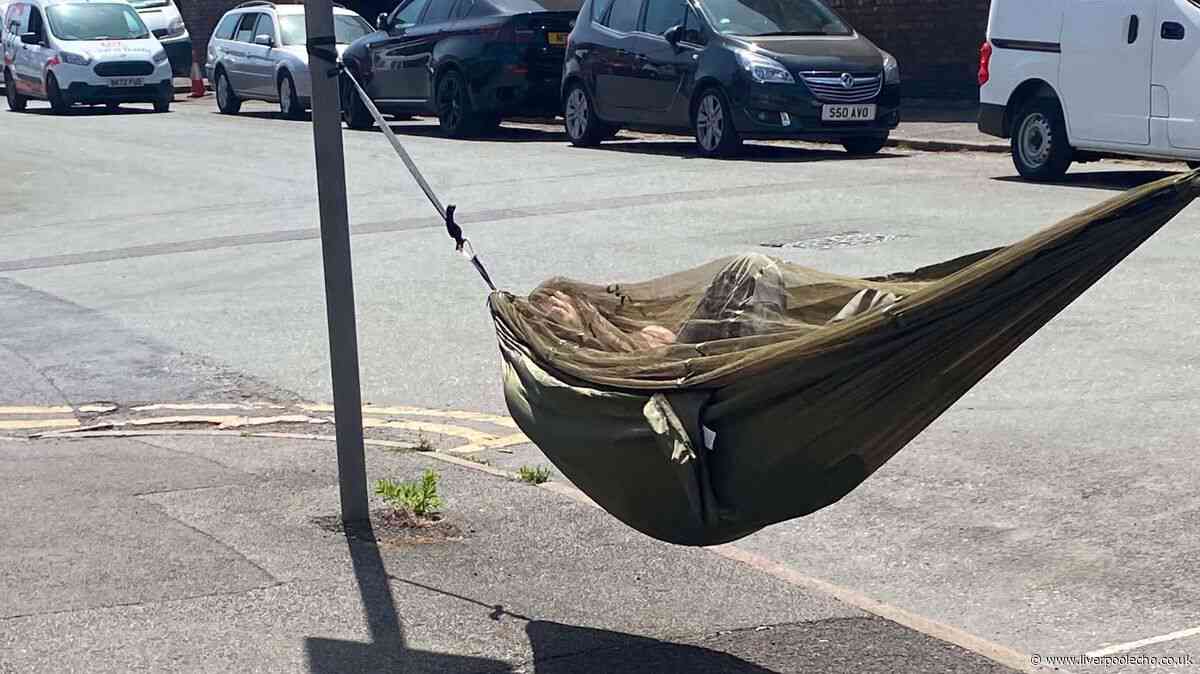 People think I'm enjoying the sunshine, but I'm actually homeless
