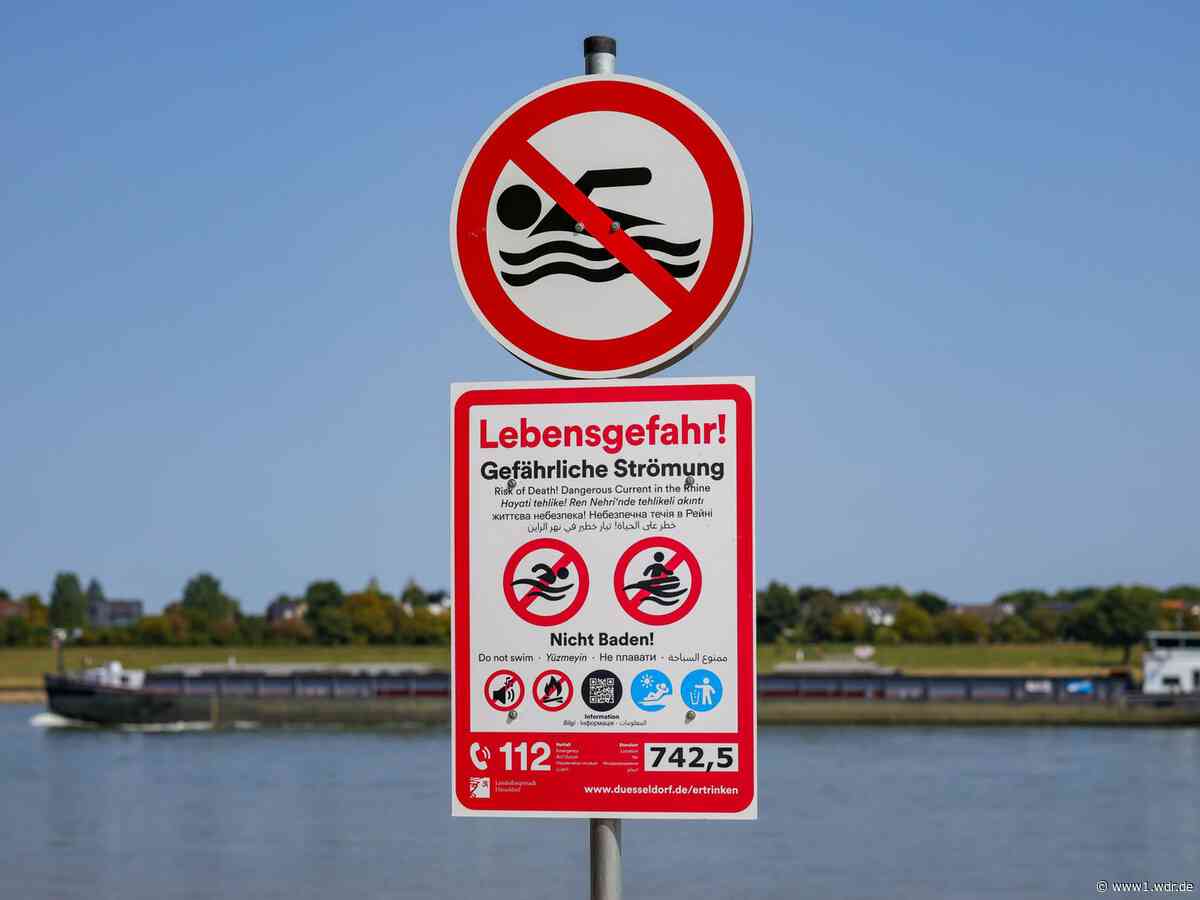 Mann schwimmt im Rhein und löst Großeinsatz aus