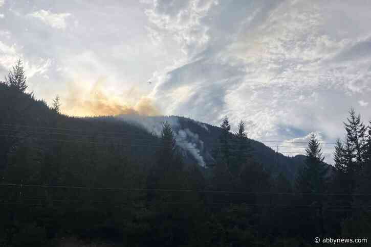 Wildfire burning out of control northeast of Whistler