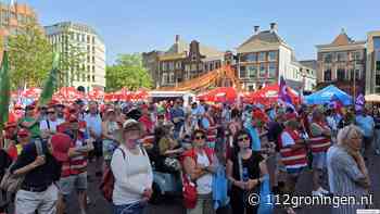 Grote FNV demonstratie Grote  Markt, Stop de Afbraak