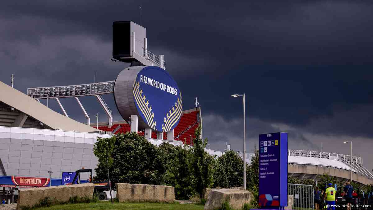 LIVE WK 2026 | Gitzwarte wolken boven Arrowhead Stadium, fanzone geëvacueerd vanwege naderende storm