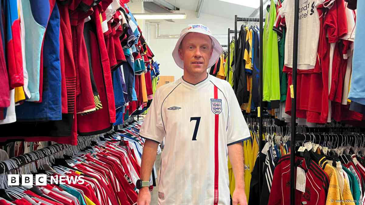 Man turns vintage football shirt hobby into job