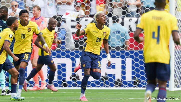 Ecuador respondió ante Alemania con un golazo de Angulo