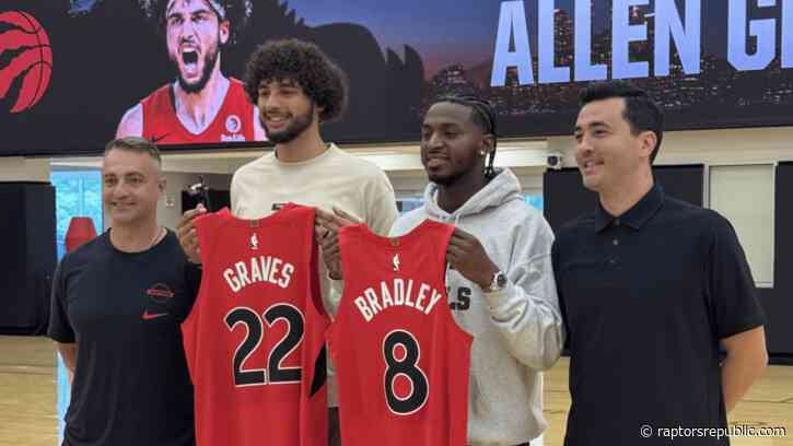 Raptors introduce draft picks Graves and Bradley to Toronto