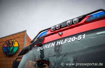 FW Düren: Brand in Einzelhandelsgeschäft