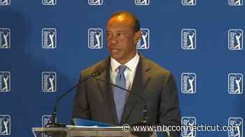 Tiger Woods makes first public appearance since DUI arrest in Florida at Travelers Championship