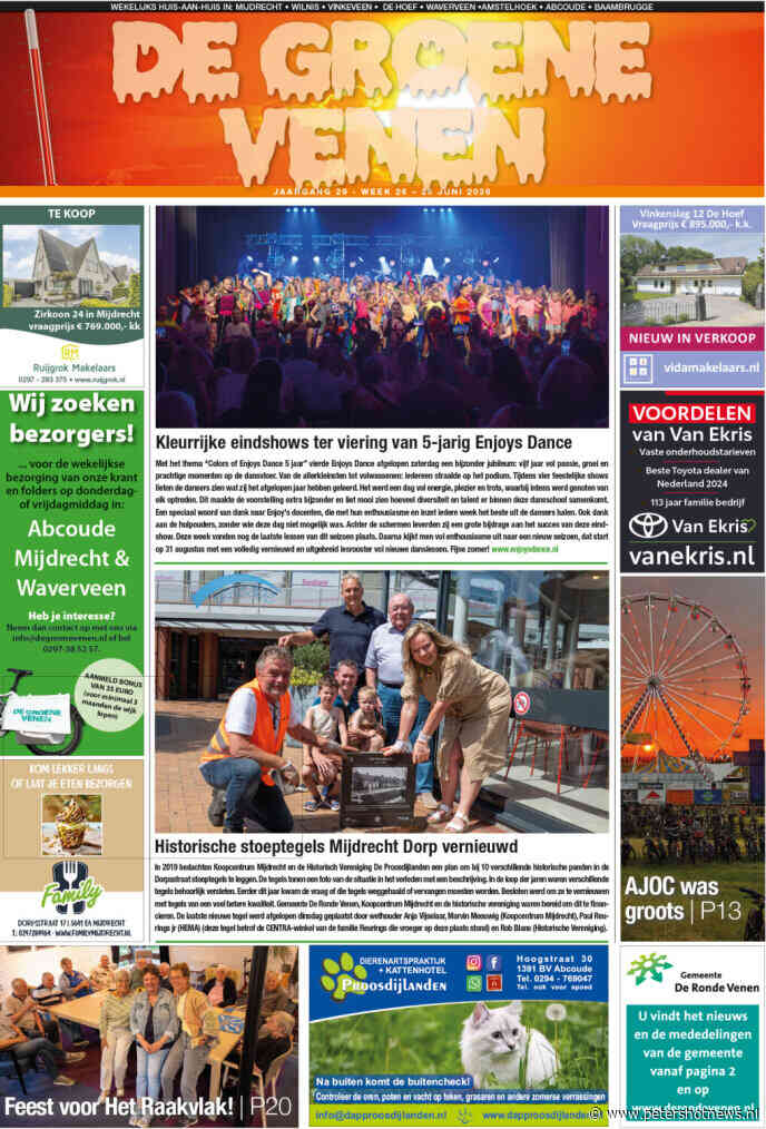 De Groene Venen van 26 juni staat online @groenevenen