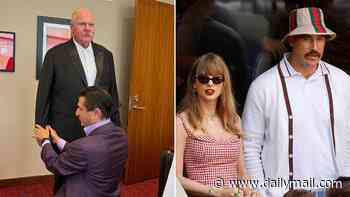 Chiefs head coach Andy Reid collects suit from luxury Kansas City tailor before Travis-Taylor wedding