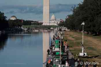 Interior Department adds fencing around Reflecting Pool amid reports of vandalism