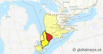 Tornado warning issued for parts of southwestern Ontario