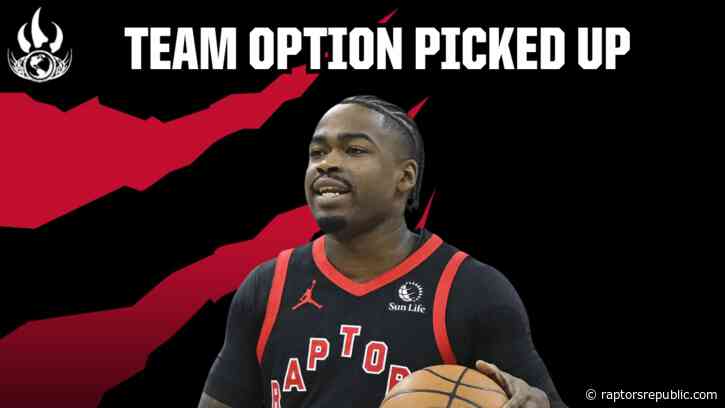 Raptors lock in Jamal Shead on $2.3M team option