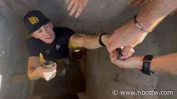 Lucky Ducks: Lewisville Fire Department rescues three ducklings from drain