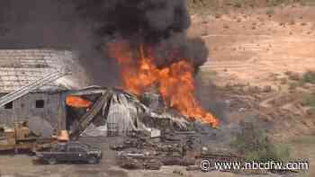 Firefighters respond to large structure fire in Forest Hill