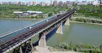 High Level Bridge sidewalk closed after heavy rain erodes riverbank slope