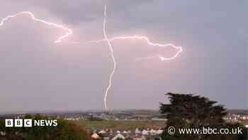 Thunder and lightning after heat and humidity