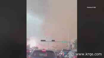 VIDEO: Landspout causes damage in Los Lunas