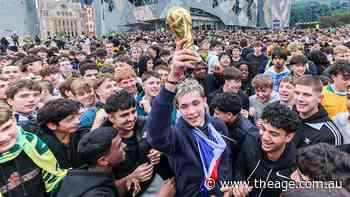 ‘Absolutely crazy atmosphere’: Fans pack Fed Square as Socceroos fever takes over Melbourne CBD