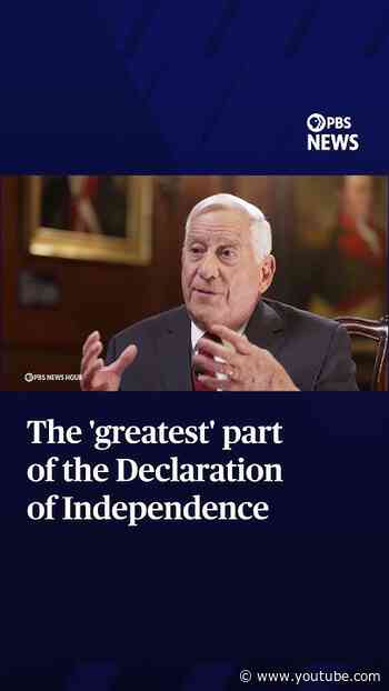 The 'greatest' part of the Declaration of Independence