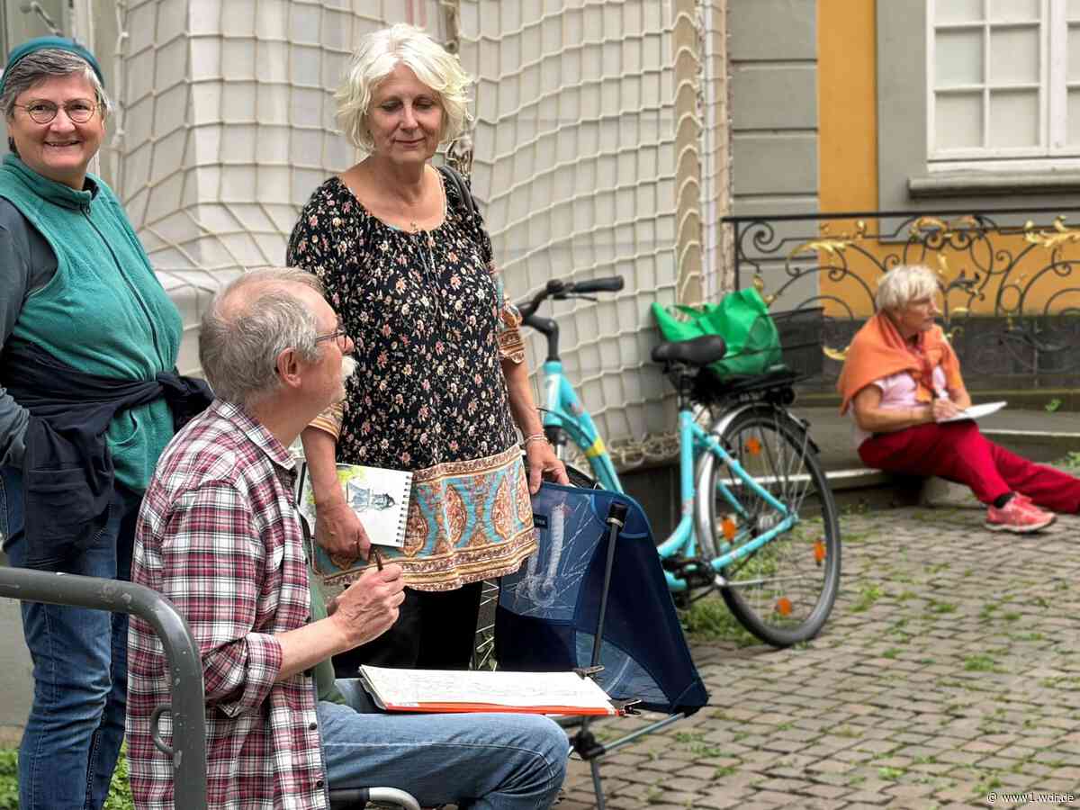 Mittwochs treffen sie sich zum gemeinsamen Zeichnen