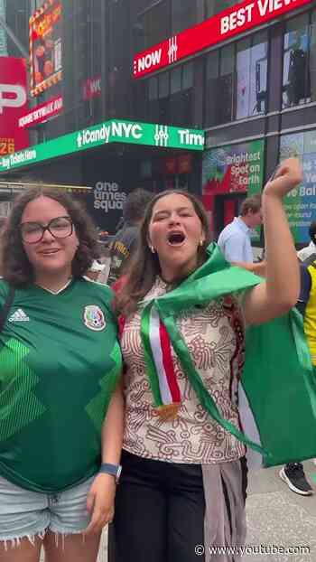 World Cup Takeover! ⚽️ #NYC #TimesSquare #FIFAWorldCup 🇩🇿, 🇫🇷 , 🇦🇷 Video Credits: @rtanphoto