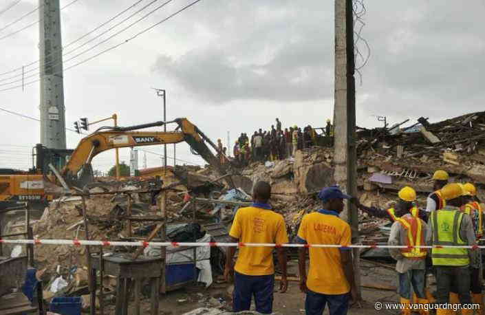 Lagos building collapse: Nine bodies recovered, 27 rescued