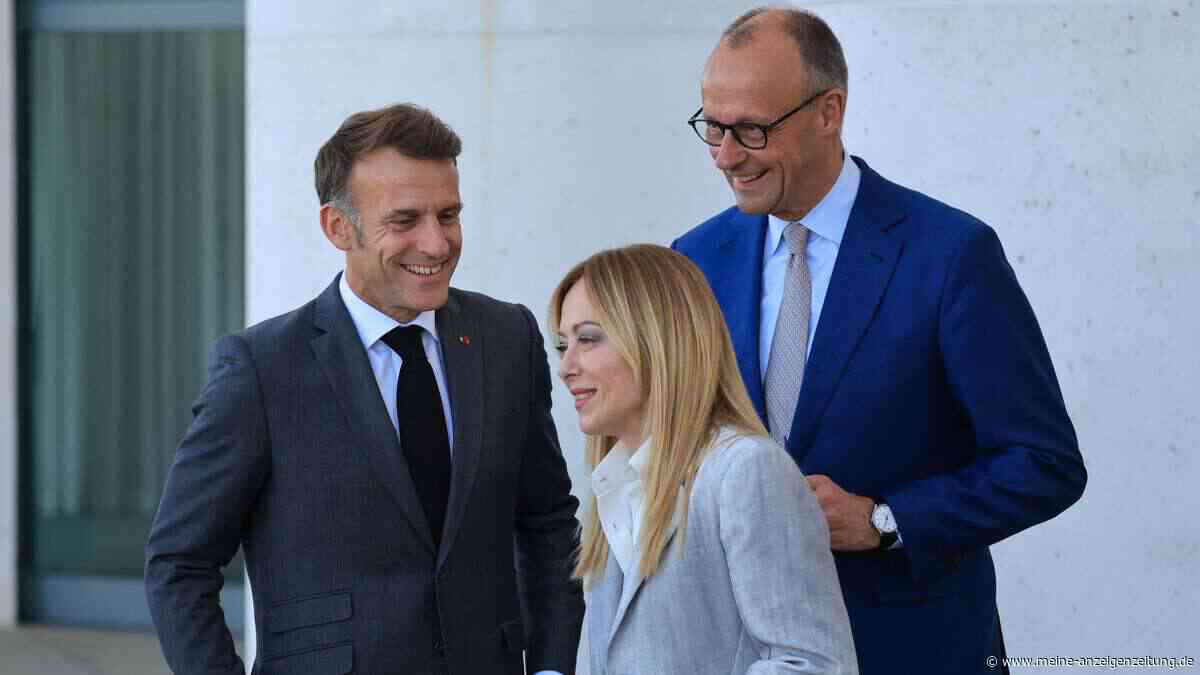 Kein Hauch von Zuneigung: Macron und Meloni suchen eine Zweckallianz gegen Trump