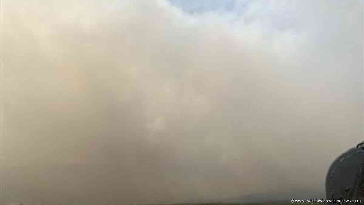 Tintwistle moor fire LIVE as major road shut and update issued with huge wildfire raging on