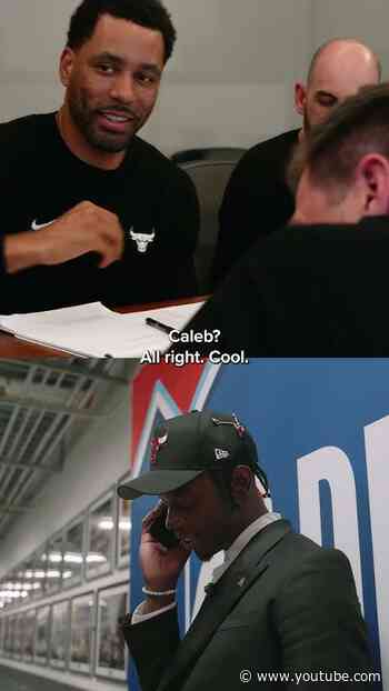 The moment Caleb Wilson got the call on Draft Night 📞 #chicagobulls #nba #draft
