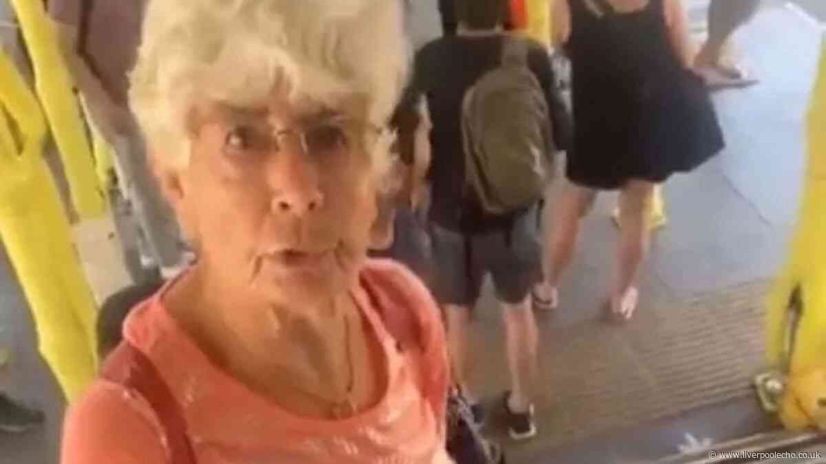 Viral clip of 'rude' man blocking pensioner on stairs has people saying 'show some respect'