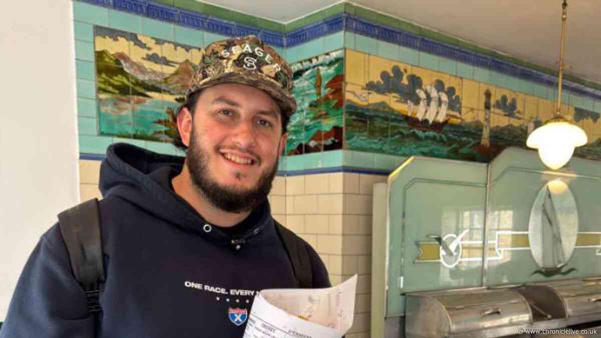 American tourist served 'life changing' fish and chips at North East chippy