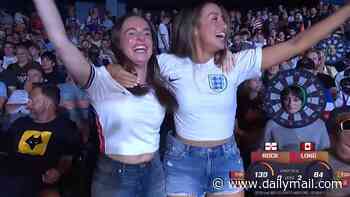 Now England take over Madison Square Garden! Fans flock to watch Luke Littler in US Darts Masters action - ahead of Three Lions' final World Cup group stage clash
