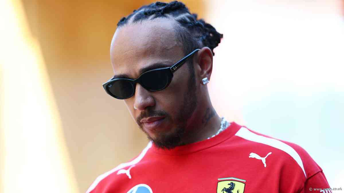 Hamilton reveals neck injury in Ferrari debut