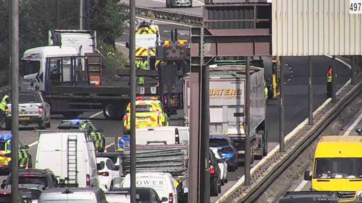 M4 crash live updates as motorway brought to a standstill