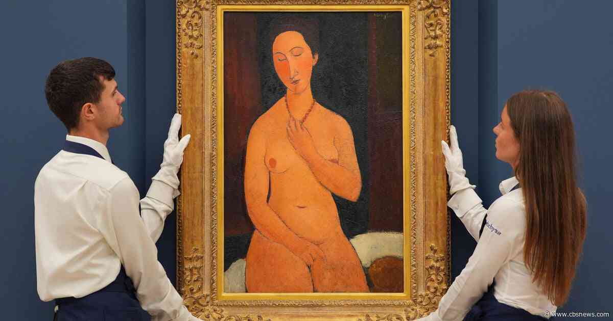 Nude portrait by Amedeo Modigliani sets record at auction