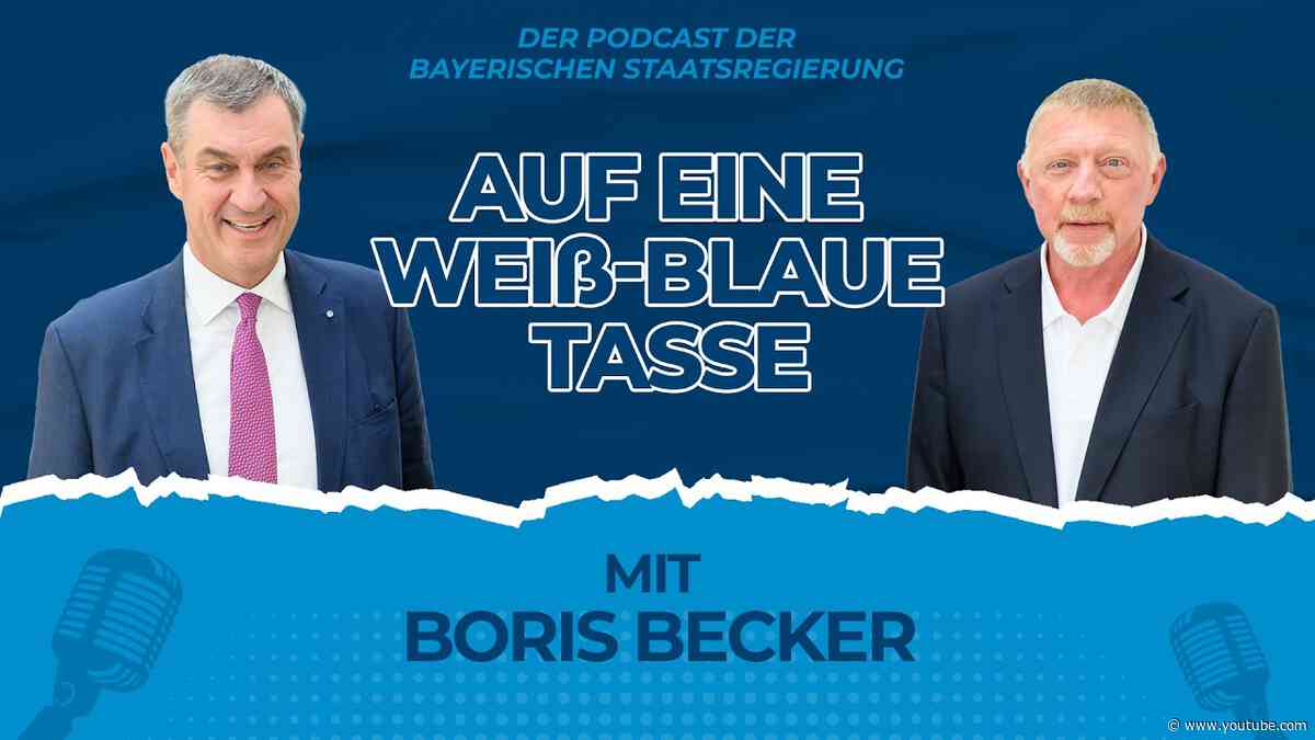 „Auf eine weiß-blaue Tasse“: Ministerpräsident Dr. Markus Söder und Boris Becker - Bayern