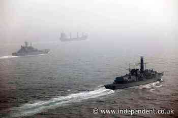 Royal Navy shadows Russian warships in UK waters for three months