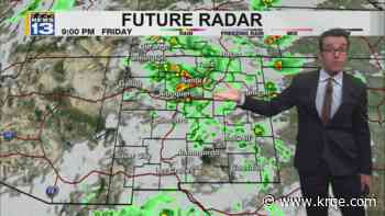 Storms today with hot weather and fire threat