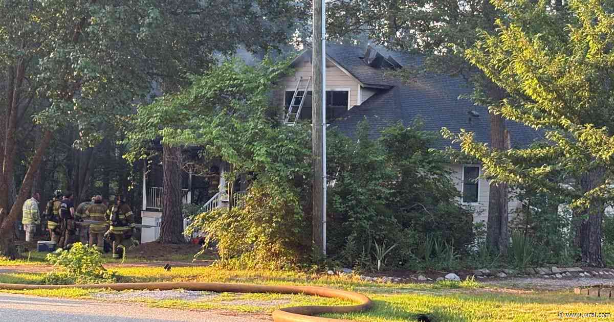 Two firefighers hurt while responding to fire at Garner home