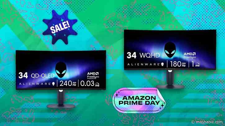 Alienware gaming monitors are down to record-low prices on Prime Day — last chance to upgrade for less