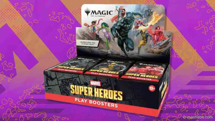 The Magic: The Gathering Marvel Super Heroes Play Booster Box is over $50 off on Prime Day