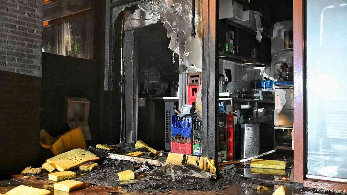 Brand in lunchroom Goirle is brandstichting: 'Daders staan op beeld'