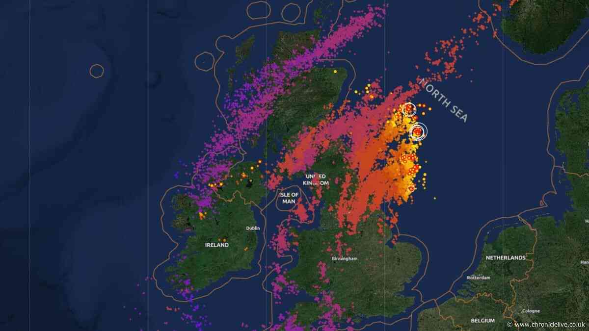 Dramatic lightning maps show more storms expected on Friday