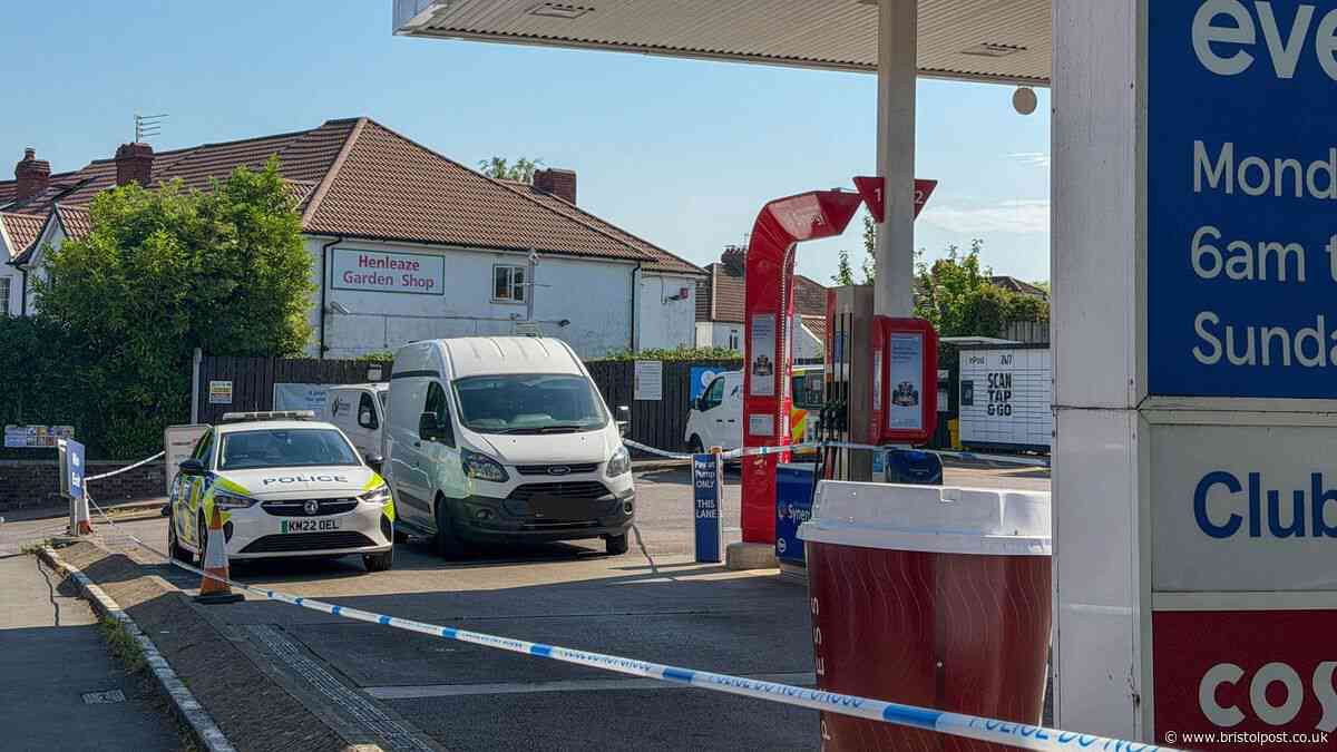 Men wearing balaclavas ram raid Henleaze petrol station
