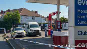Men wearing balaclavas ram raid Henleaze petrol station