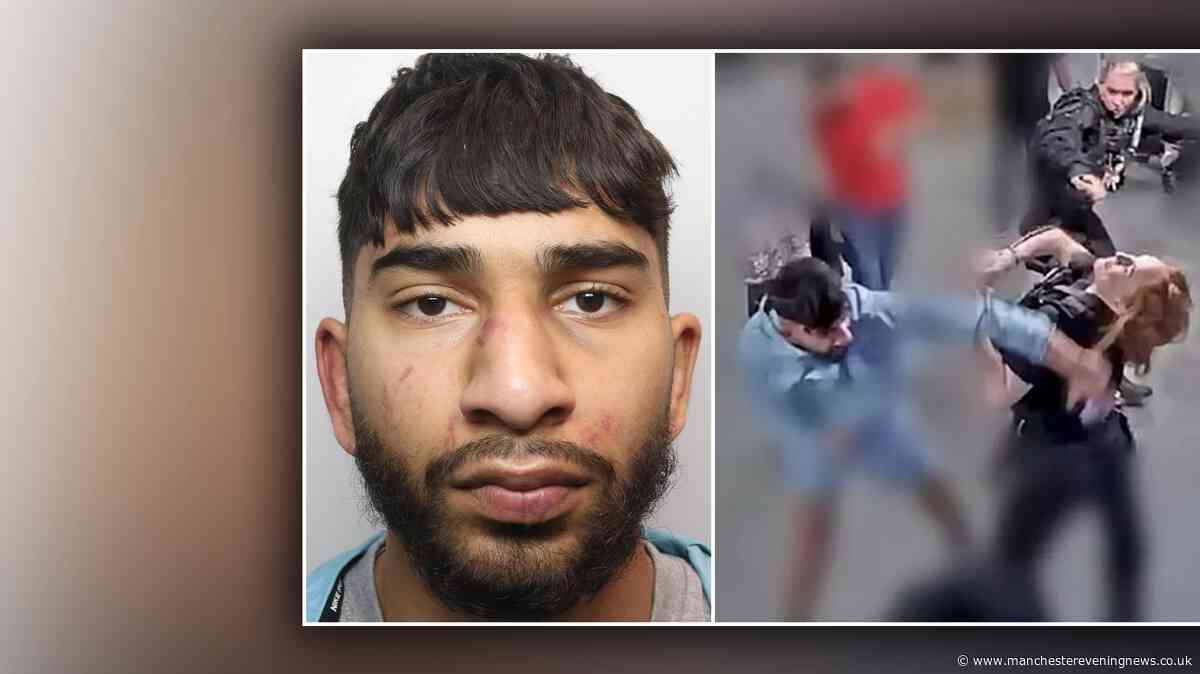 Manchester Airport brother sentencing LIVE as thug who attacked police officers learns his fate