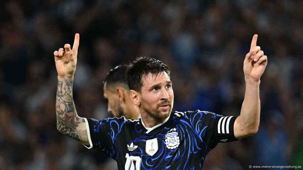 Argentinien enthüllt gigantische Messi-Statue – Pokal-Patzer löst Spott aus